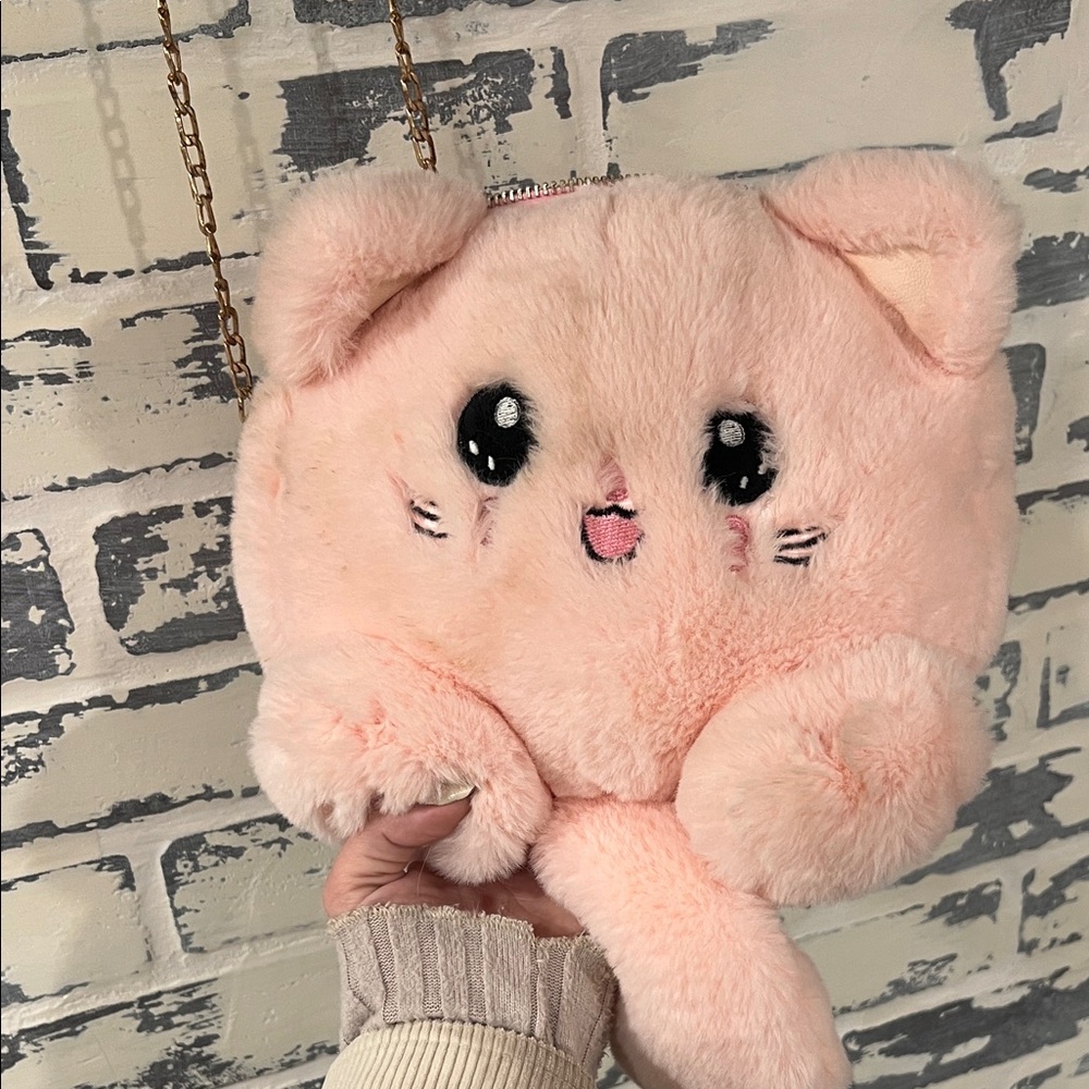 Kawaii Pink Cat Purse